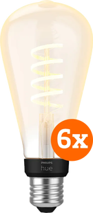 Philips Hue Filament White Ambiance Edison XL 6-pack