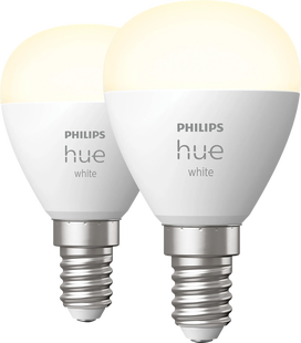 Philips Hue Kogellamp White E14 Duo pack