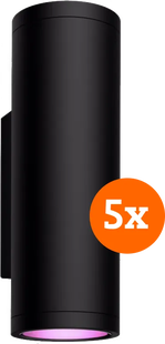 Philips Hue Appear muurlamp White and Color Zwart 5-Pack