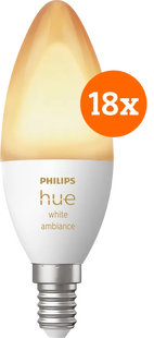 Philips Hue White Ambiance E14 18-Pack