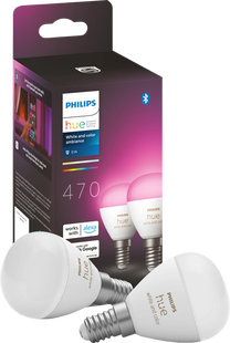 Philips Hue Luster kogellamp White and Color E14 2-pack