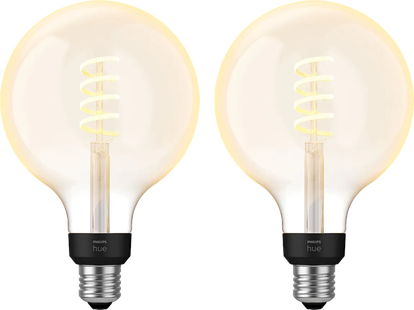 Philips Hue Filament White Ambiance Globe XL 2-pack