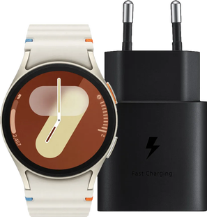Samsung Galaxy Watch 7 Crème 40mm + Oplader 25W