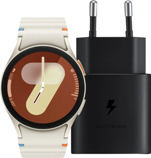 Samsung Galaxy Watch 7 4G Crème 40mm + Oplader 25W