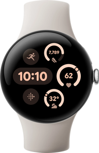 Google Pixel Watch 3 Zilver/Crème 41mm
