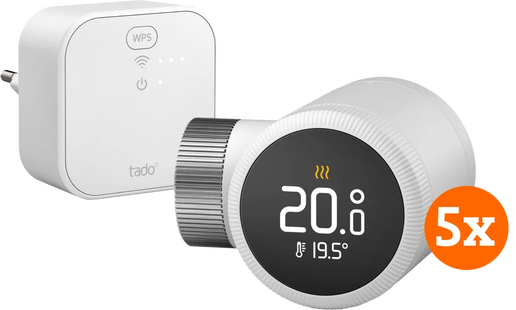 Tado Slimme Radiatorknop X - Startpakket 5-Pack