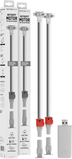 Motionblinds Retrofit startpakket 2-Pack Rolgordijn motor + Bridge