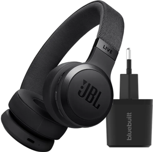 JBL Live 670NC Zwart + BlueBuilt Quick Charge Oplader met Us