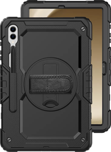 Just in Case Samsung Galaxy Tab S10 / S9 Plus / S9 FE Plus Rotating Back Cover Zwart