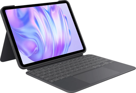 Logitech Combo Touch Apple iPad Pro 11 (2025/2024) Toetsenbord Hoes QWERTY Grijs