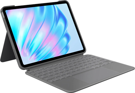 Logitech Combo Touch Apple iPad Air 11 (2025/2024) Toetsenbord Hoes QWERTY Grijs