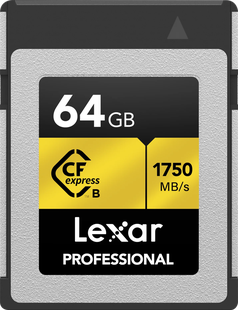 Lexar Professional SDXC 1800x GOLD 64GB 210MB/s - Duo-Pack
