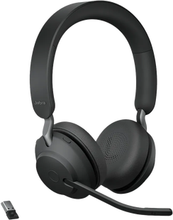 Jabra Evolve2 65 Link380a MS Stereo Stand Black