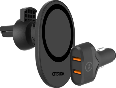 Otterbox Telefoonhouder Auto met MagSafe Magneet + BlueBuilt Autolader Quick Charge