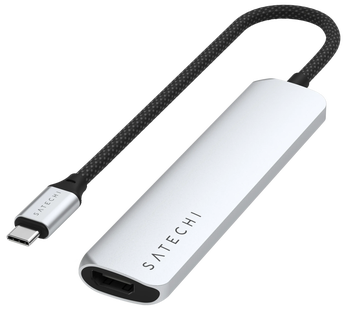 Satechi Type C Slim Multi-Port Adapter V2 Space Grey