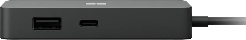 Microsoft Surface USB-C Travel Hub Bedraad USB 3.2 Gen 2 Zwart
