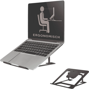 Neomounts NSLS085BLACK Opvouwbare Laptopstandaard Zwart