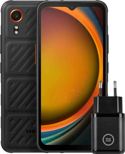 Samsung Galaxy Xcover 7 128GB Zwart 5G Enterprise Edition + Samsung Oplader 25W Zwart
