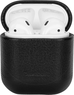 BlueBuilt Hoesje voor AirPods gen 1/2 Leer Zwart