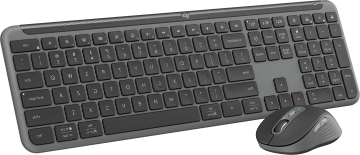 Logitech MK950 Signature Slim Draadloze Toetsenbord en Muis Combo Qwerty Zwart