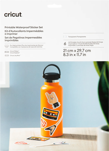Cricut Waterbestendige Stickerset Transparant A4 (6 vellen)