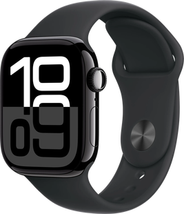 Apple Watch Series 10 4G 42mm Zwart Sportband S/M