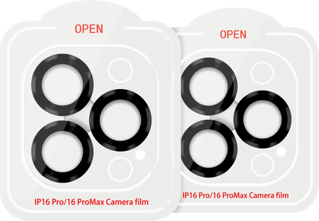 BlueBuilt Apple iPhone 16 Pro/16 Pro Max Camera Lens Protector Aluminium Duo Pack