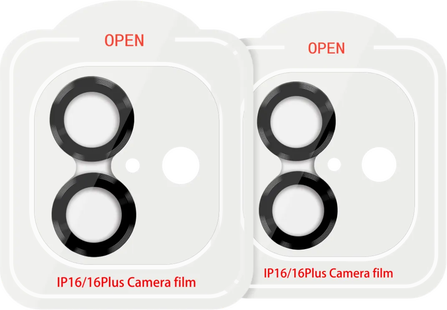 BlueBuilt Apple iPhone 16/16 Plus Camera Lens Protector Aluminium Duo Pack