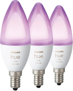 Philips Hue Kaarslamp White and Color E14 3-pack