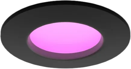 Philips Hue inbouwspot Slim - White and color - 90mm - zwart