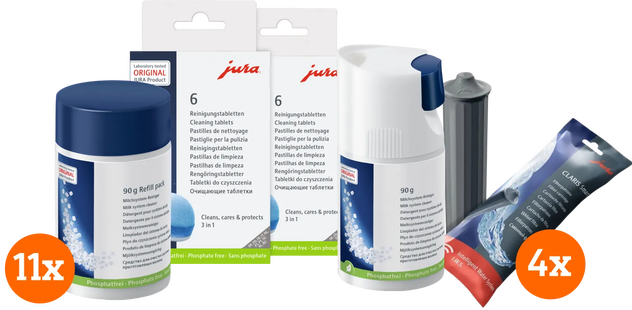 JURA Onderhoudspakket WE-serie 1 jaar + Melkreiniger