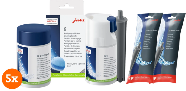 JURA Onderhoudspakket WE-serie 0,5 jaar + Melkreiniger