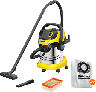 Karcher WD 4 S V-20/5/22 + Karcher Stofzuigerzak voor WD 4/5/6 (4x)