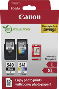 Canon PG540L x2/CL541 XL Cartridges Combo Pack