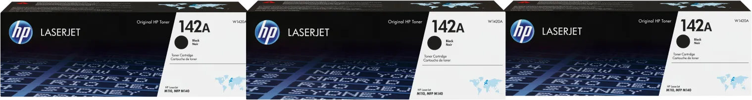 HP 142A Toner Zwart Triple Pack