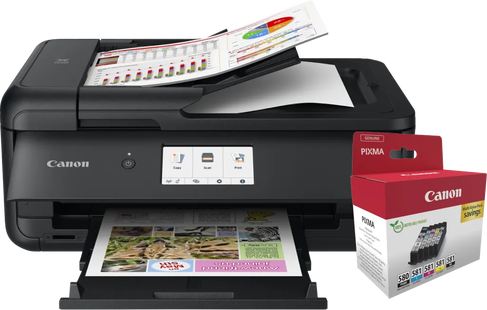 Canon PIXMA TS9550a + 1 set extra cartridges