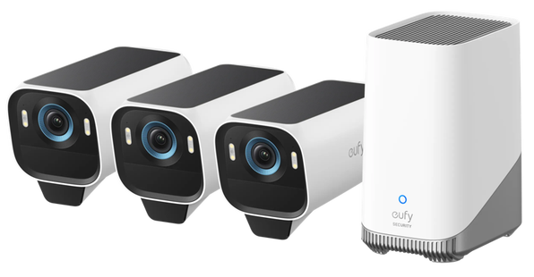 EufyCam S3 Pro 3-Pack + HomeBase 3