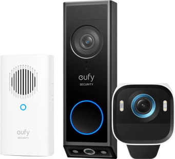EufyCam S3 Pro Duo Pack + Eufy Video Doorbell E340 + Chime