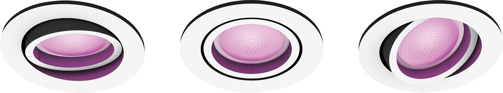 Philips Hue Centura inbouwspot White and Color - rond - Wit - 3-pack