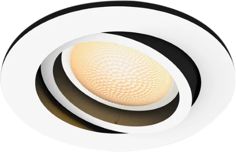 Philips Hue Milliskin inbouwspot White Ambiance - rond - Wit