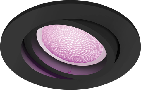 Philips Hue Centura inbouwspot White and Color - rond - Zwart
