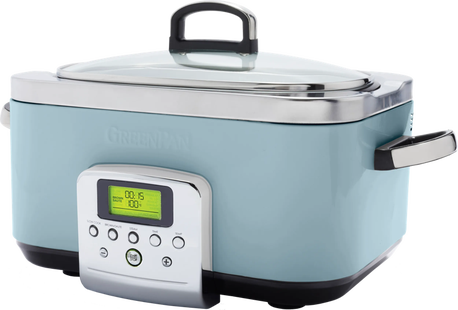 GreenPan Elite Slowcooker Blue Haze 6 Liter