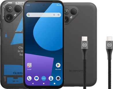 Fairphone 5 256GB Transparant 5G + Accessoirepakket