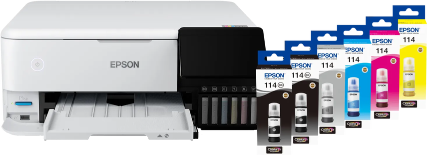 Epson EcoTank ET-8500 + 1 set extra inktflesjes