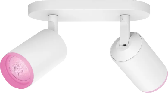 Philips Hue Fugato Opbouwspot White and Color - Wit - 2-spots