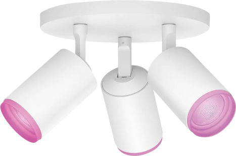 Philips Hue Fugato Opbouwspot White and Color - Wit - 3-spots