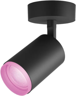 Philips Hue Fugato Opbouwspot White and Color - Zwart - 1-spot