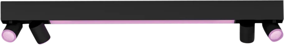 Philips Hue Centris Opbouwspot White and Color - Zwart - Rechthoek - 4-spots