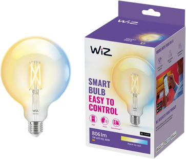 WiZ Globe XL Filament - Warm tot Koelwit Licht - E27 - Transparant
