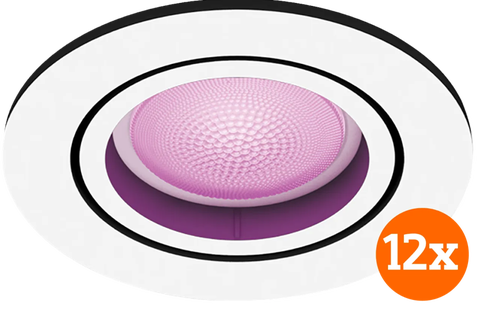 Philips Hue Centura inbouwspot White and Color - rond - Wit - 12-pack